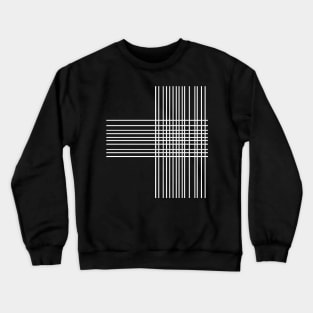 Part Weave Black Crewneck Sweatshirt